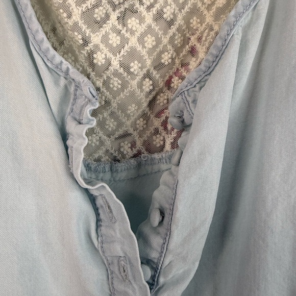 Smart Set dress light blue white cream Lace Detail Light Blue and White rare - Picture 4 of 13